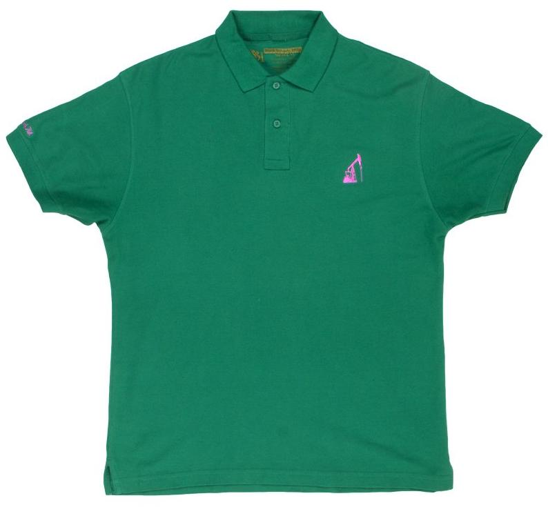 black and green polo shirt