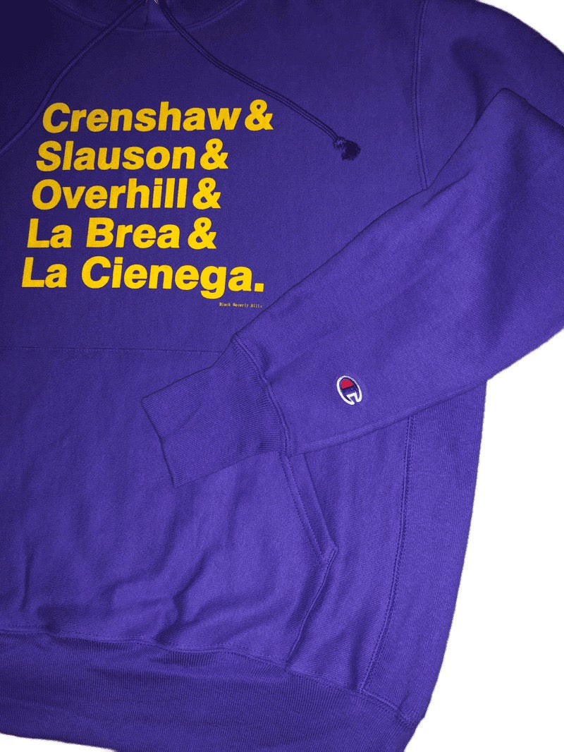 CHAMPION LAKERS Hoodie Black Beverly Hills